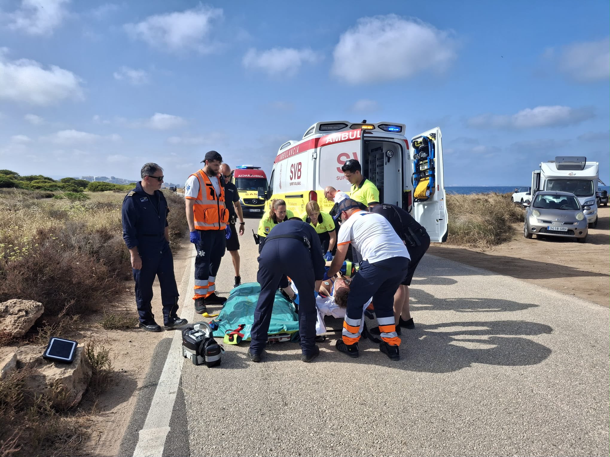 Un hombre resulta herido tras sufrir un accidente cuando practicaba parapente en la zona del Faro Un hombre resulta herido tras sufrir un accidente cuando practicaba parapente en la zona del Faro