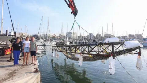 Uno de los momentos de la extracción del pecio de Ses Fontanelles. Uno de los momentos de la extracción del pecio de Ses Fontanelles.