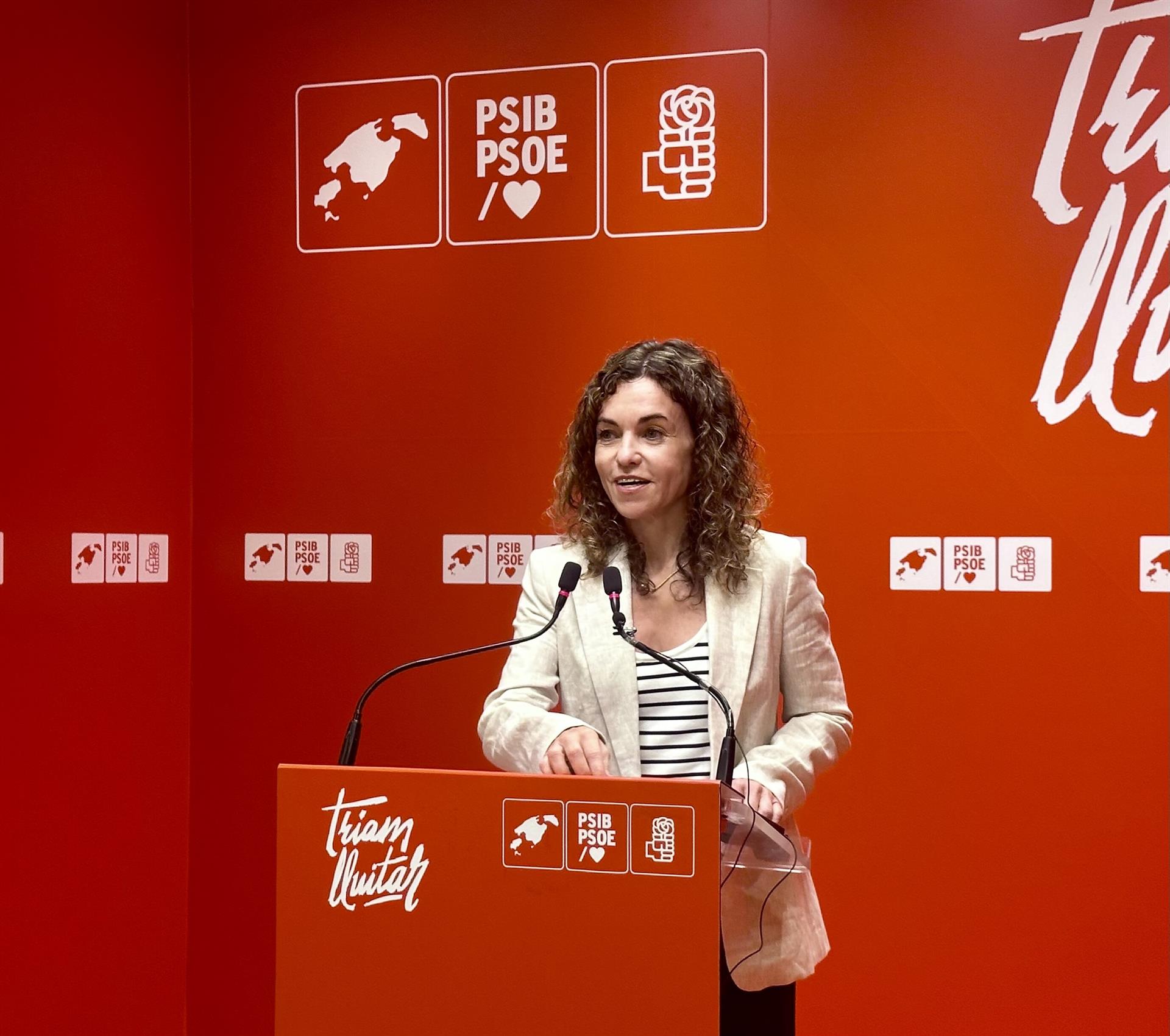 Rosario Sánchez defiende su candidatura al PSIB para construir un "proyecto vital digno" para los baleares Rosario Sánchez defiende su candidatura al PSIB para construir un "proyecto vital digno" para los baleares