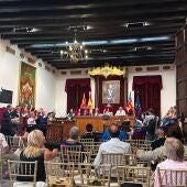 Celebración del pleno del Ayuntamiento de Elche del mes de junio.