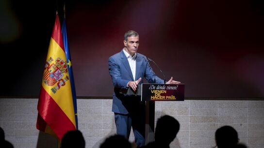 El presidente del Gobierno, Pedro S&aacute;nchez, durante la presentaci&oacute;n del Plan de Integraci&oacute;n y Ciudadan&iacute;a y de la campa&ntilde;a institucional &lsquo;&iquest;De d&oacute;nde vienen? Vienen de hacer pa&iacute;s&rsquo;