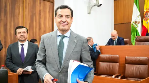 El presidente en funciones de la Junta y candidato del PP-A a la reelección, Juanma Moreno El presidente en funciones de la Junta y candidato del PP-A a la reelección, Juanma Moreno