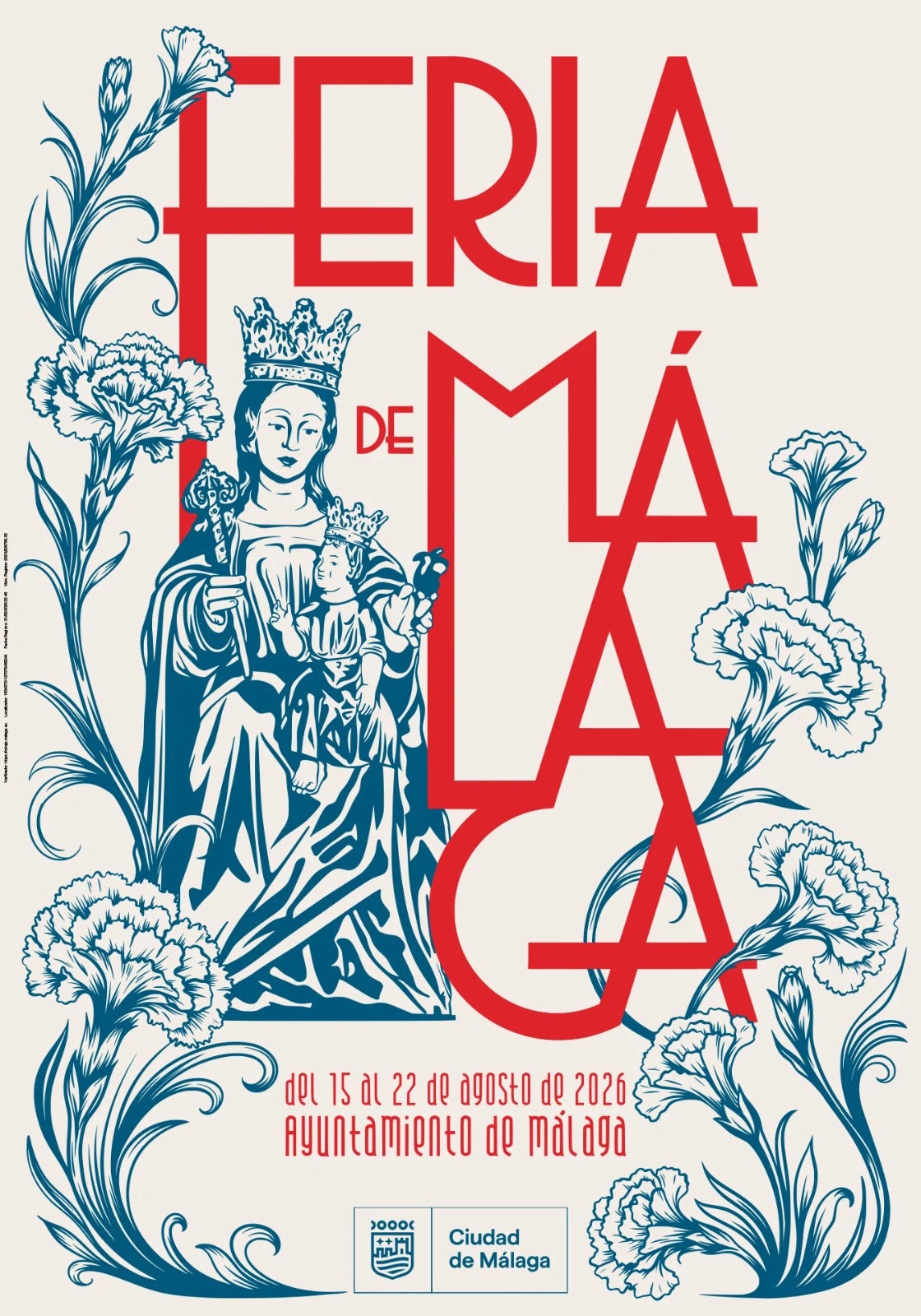 Flores para la Victoria, cartel ganador de la Feria de Málaga Flores para la Victoria, cartel ganador de la Feria de Málaga
