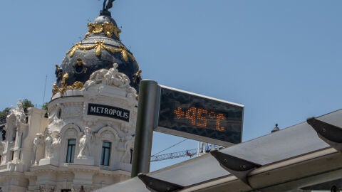 High temperatures occur in the Community of Madrid, Spain.