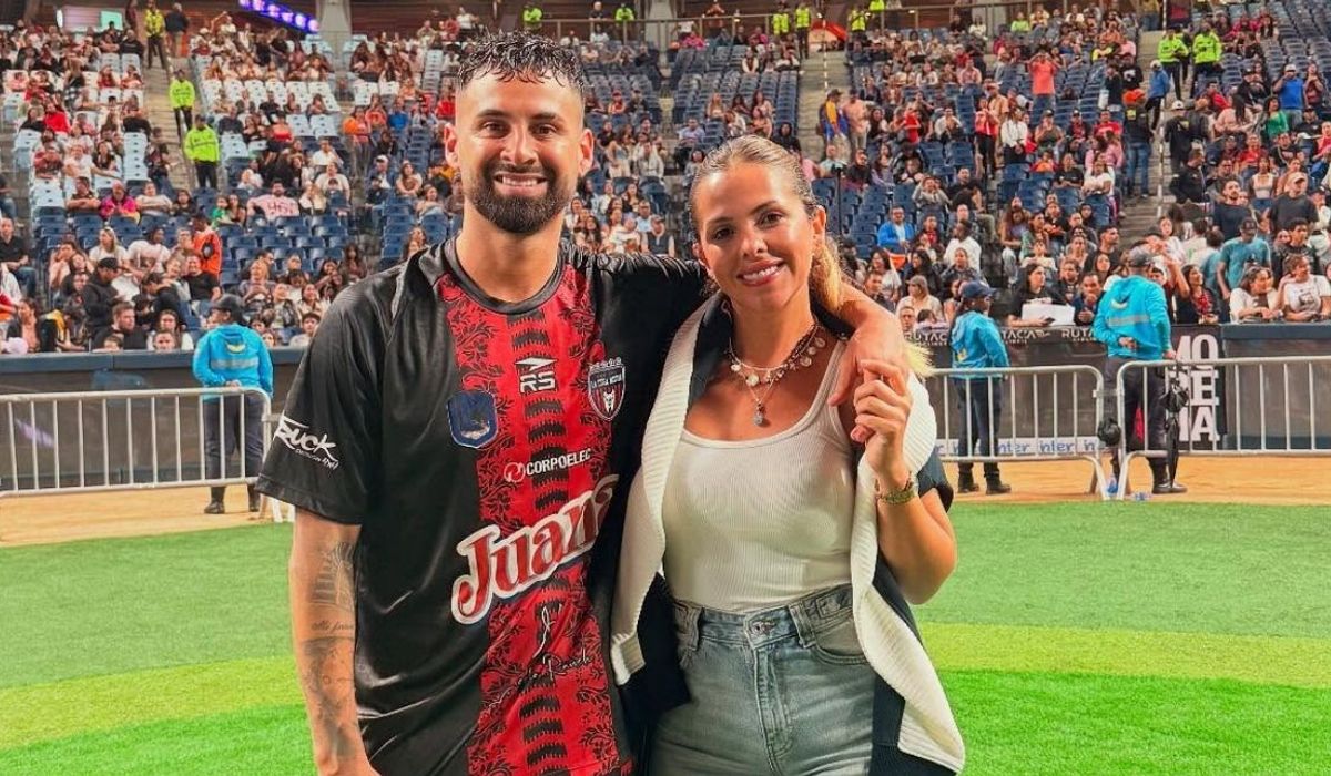Lucas Trejo con su mujer Yanina Lucas Trejo con su mujer Yanina