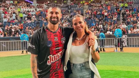 Lucas Trejo con su mujer Yanina Lucas Trejo con su mujer Yanina