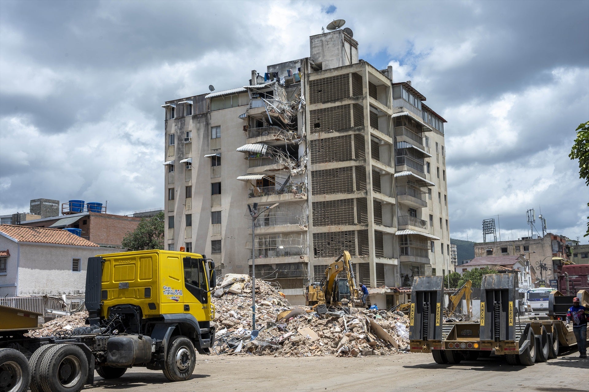 Uno de los edificios afectados por el terremoto de Venezuela Uno de los edificios afectados por el terremoto de Venezuela
