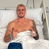 El jugador del Málaga CF Diego Murillo, intervenido con éxito de la rodilla derecha en Quirónsalud Málaga