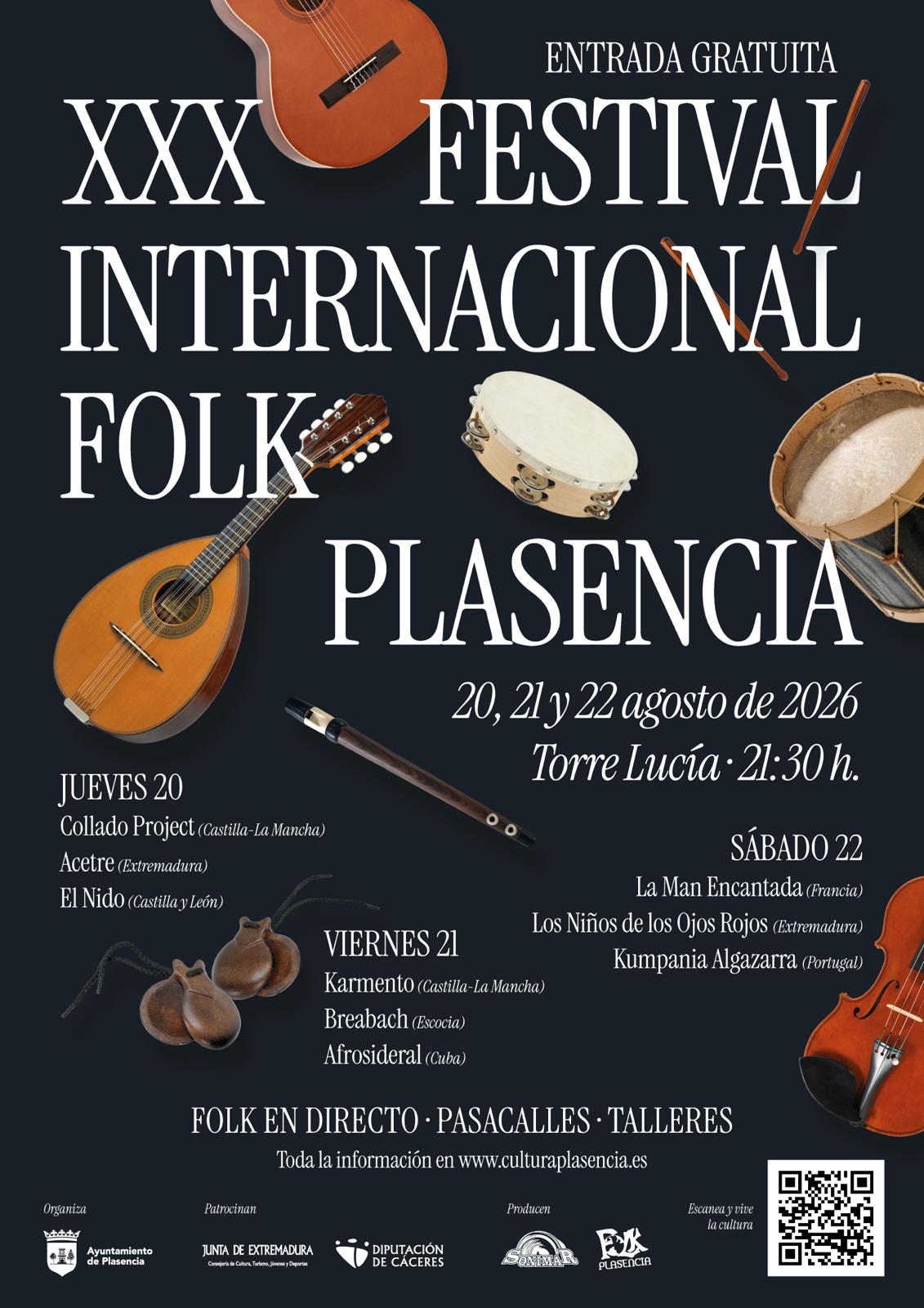 Los Niños de los Ojos Rojos, Acetre, Collado Project o el Nido estarán del 20 al 22 de agosto en el Festival de Folk de Plasencia Los Niños de los Ojos Rojos, Acetre, Collado Project o el Nido estarán del 20 al 22 de agosto en el Festival de Folk de Plasencia