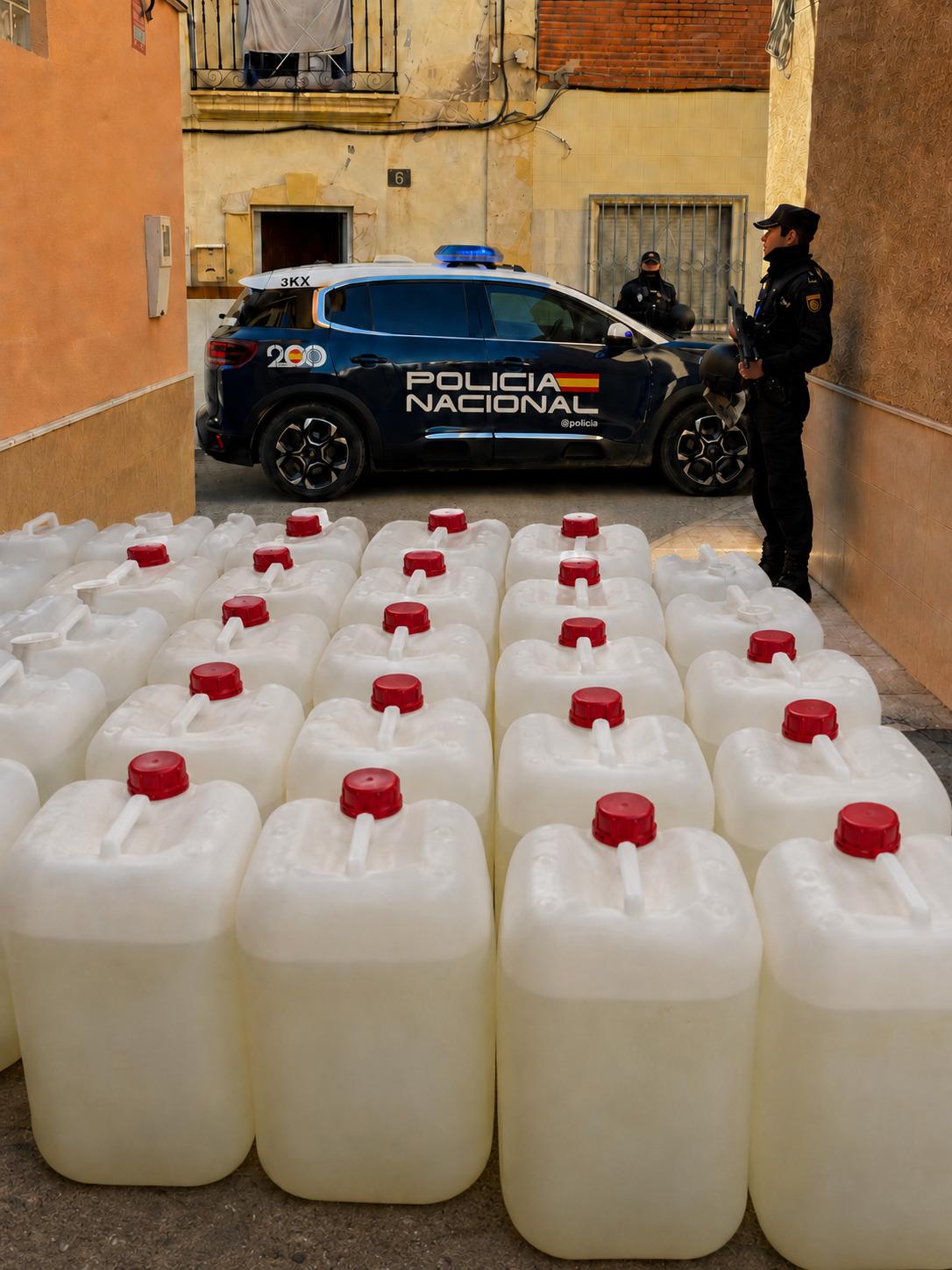 Prisión para tres detenidos tras intervenir 1.250 litros de gasolina destinados al 'petaqueo' en Garrucha Prisión para tres detenidos tras intervenir 1.250 litros de gasolina destinados al 'petaqueo' en Garrucha