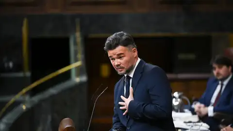 El portavoz de ERC, Gabriel Rufián, en el Congreso de los Diputados. El portavoz de ERC, Gabriel Rufián, en el Congreso de los Diputados.
