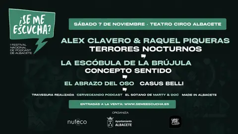 En noviembre, llega el I Festival Nacional de Podcast '¿Se me escucha?' En noviembre, llega el I Festival Nacional de Podcast '¿Se me escucha?'
