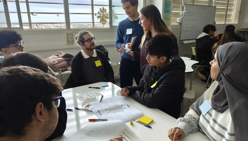 Algunas de las sesiones de trabajo de los estudiantes que han participado en el proyecto Algunas de las sesiones de trabajo de los estudiantes que han participado en el proyecto