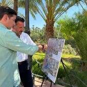 El alcalde de Elche, Pablo Ruz, y el concejal Claudio Guilabert. 