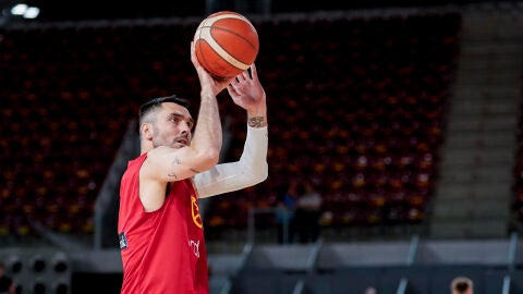Pierre Oriola durante un partido con la selecci&oacute;n espa&ntilde;ola