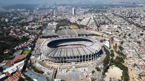 Vista aérea del estadio Azteca Vista aérea del estadio Azteca