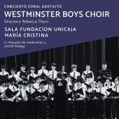La histórica Sala María Cristina de Málaga será escenario de un concierto gratuito protagonizado por el Coro de Niños de Westminster, una de las agrupaciones corales jóvenes más reconocidas de Reino Unido