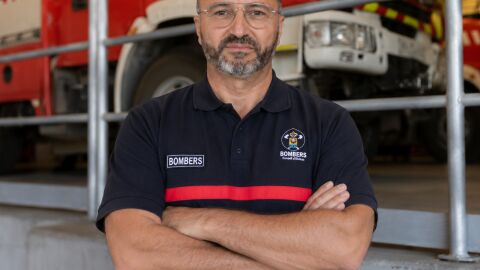 José Antonio López, jefe del Servicio de Bomberos de la isla José Antonio López, jefe del Servicio de Bomberos de la isla