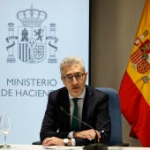 El ministro de Hacienda, Arcadi España, ofrece declaraciones tras el Consejo de Política Fiscal y Financiera (CPFF)