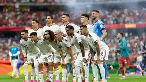 Los jugadores de la Selección posan antes del partido ante Portugal Los jugadores de la Selección posan antes del partido ante Portugal