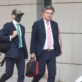 El comandante de la Guardia Civil Rubén Villalba, a su llegada a la Audiencia Nacional