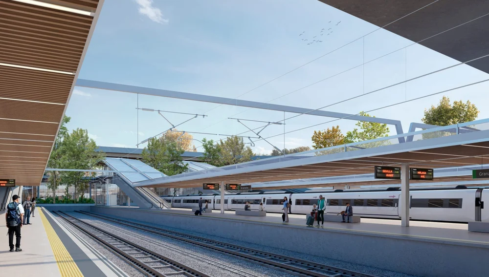 Infografías de la futura estación de Andaluces y la integración ferroviaria en la ciudad Infografías de la futura estación de Andaluces y la integración ferroviaria en la ciudad