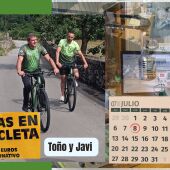 Toño y Javi con el servicio de alquiler de bicis en Moal