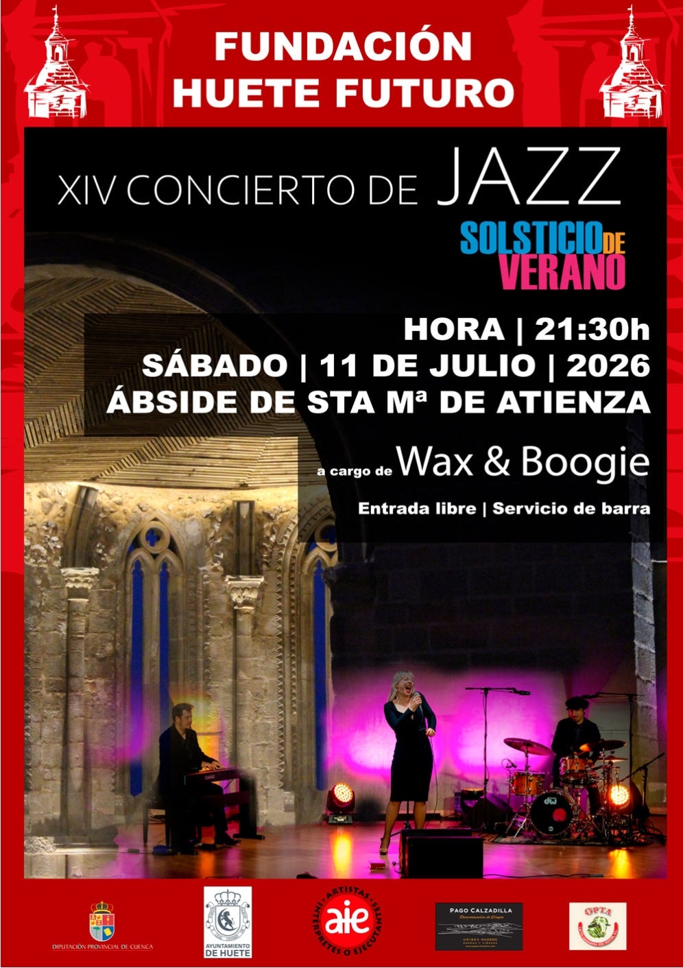 El Concierto de Jazz Solsticio de verano vuelve a Huete en su XIV edición El Concierto de Jazz Solsticio de verano vuelve a Huete en su XIV edición