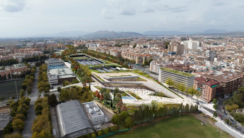 Infografías de la futura estación de Andaluces y la integración ferroviaria en la ciudad Infografías de la futura estación de Andaluces y la integración ferroviaria en la ciudad