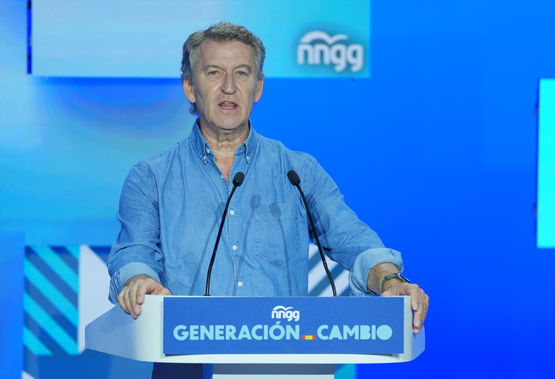 El presidente del PP, Alberto Nuñez Feijóo, clausura el XVI Congreso Nacional de Nuevas Generaciones del PP El presidente del PP, Alberto Nuñez Feijóo, clausura el XVI Congreso Nacional de Nuevas Generaciones del PP