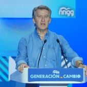 El presidente del PP, Alberto Nuñez Feijóo, clausura el XVI Congreso Nacional de Nuevas Generaciones del PP