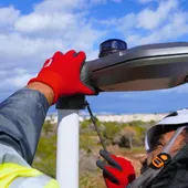 Una de las farolas instaladas en Santa Pola. Una de las farolas instaladas en Santa Pola.