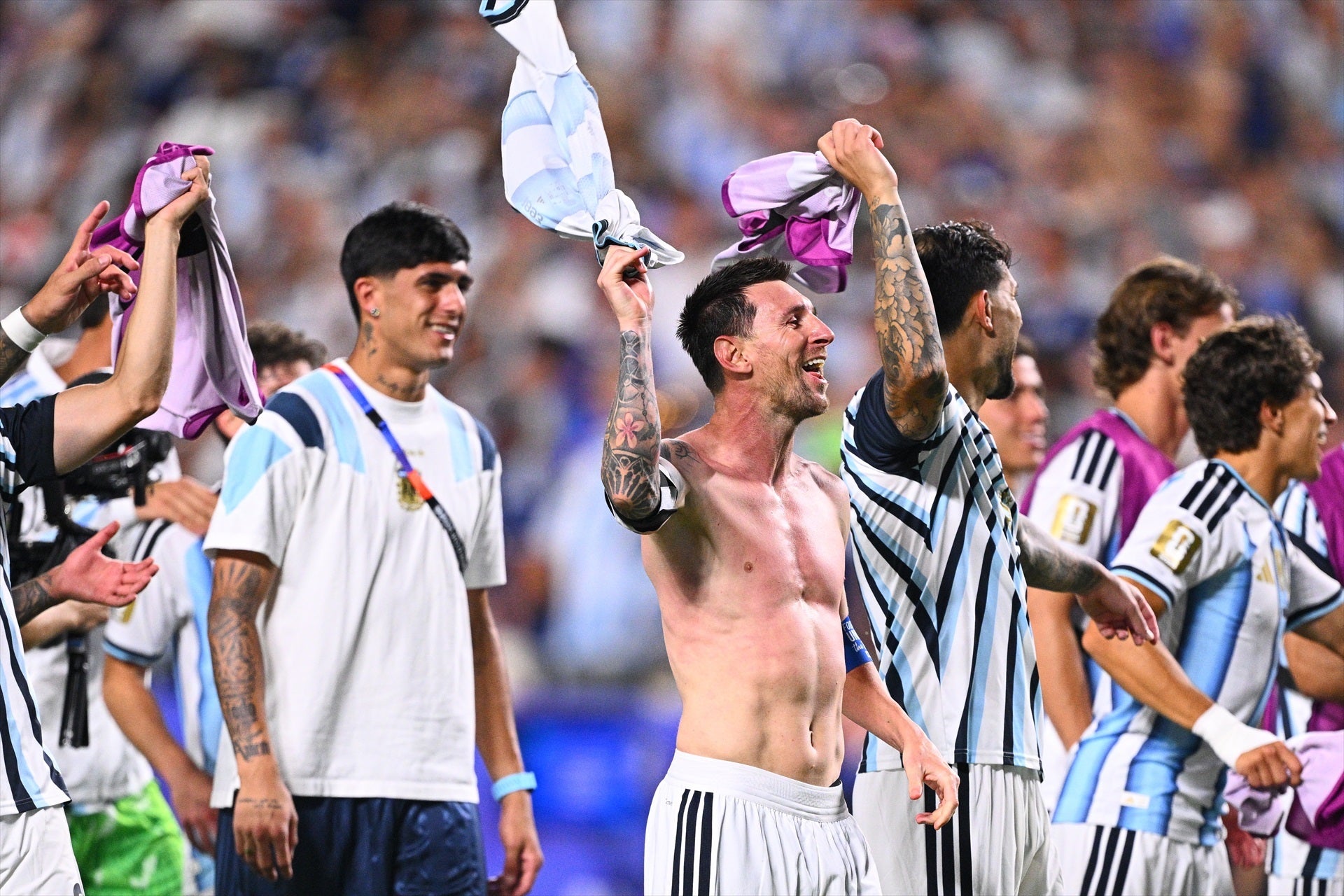 La selección argentina celebra el pase a 'semis' tras derrotar a Suiza La selección argentina celebra el pase a 'semis' tras derrotar a Suiza