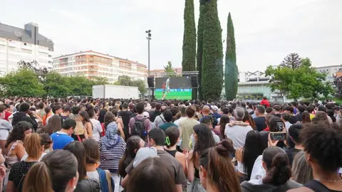 Vitoria instala una gran pantalla para ver el partido de la selección de España Vitoria instala una gran pantalla para ver el partido de la selección de España