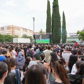 Vitoria instala una gran pantalla para ver el partido de la selección de España Vitoria instala una gran pantalla para ver el partido de la selección de España