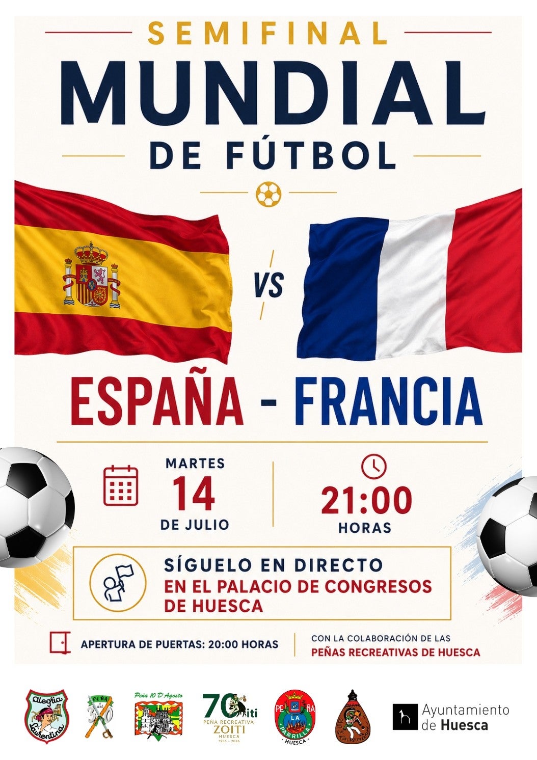 Los oscenses podrán seguir semifinal entre España y Francia desde el Palacio de Congresos Los oscenses podrán seguir semifinal entre España y Francia desde el Palacio de Congresos
