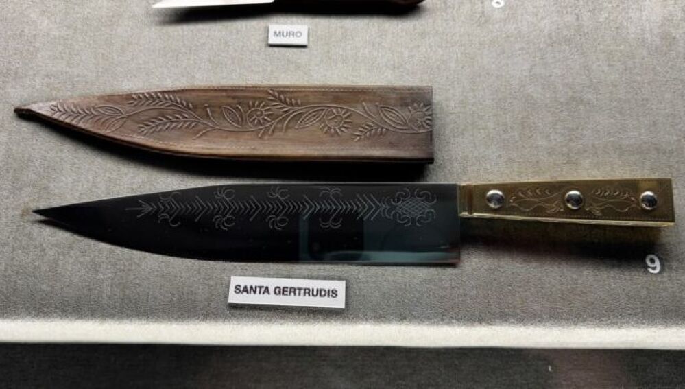 El cuchillo que se puede ver en el Museo de Albacete