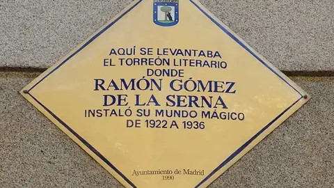Placa Ramón Gómez de la Serna Placa Ramón Gómez de la Serna