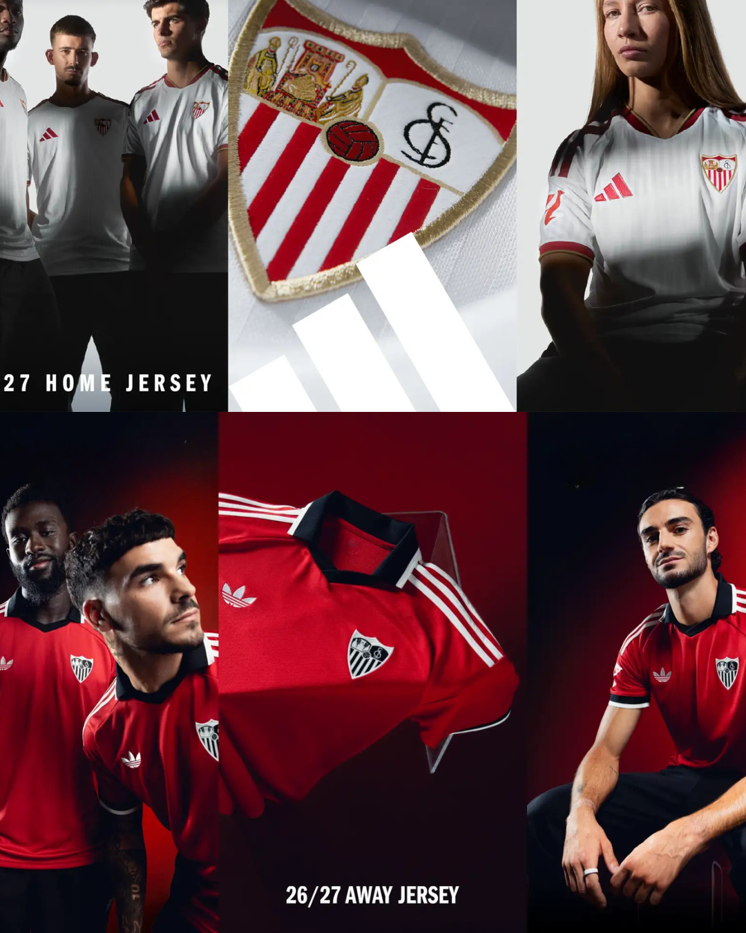 El Sevilla Fútbol Club presenta las nuevas equipaciones para la temporada 26/27 El Sevilla Fútbol Club presenta las nuevas equipaciones para la temporada 26/27