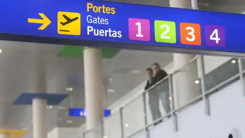 Imagen del interior del aeropuerto de Castellón. Imagen del interior del aeropuerto de Castellón.