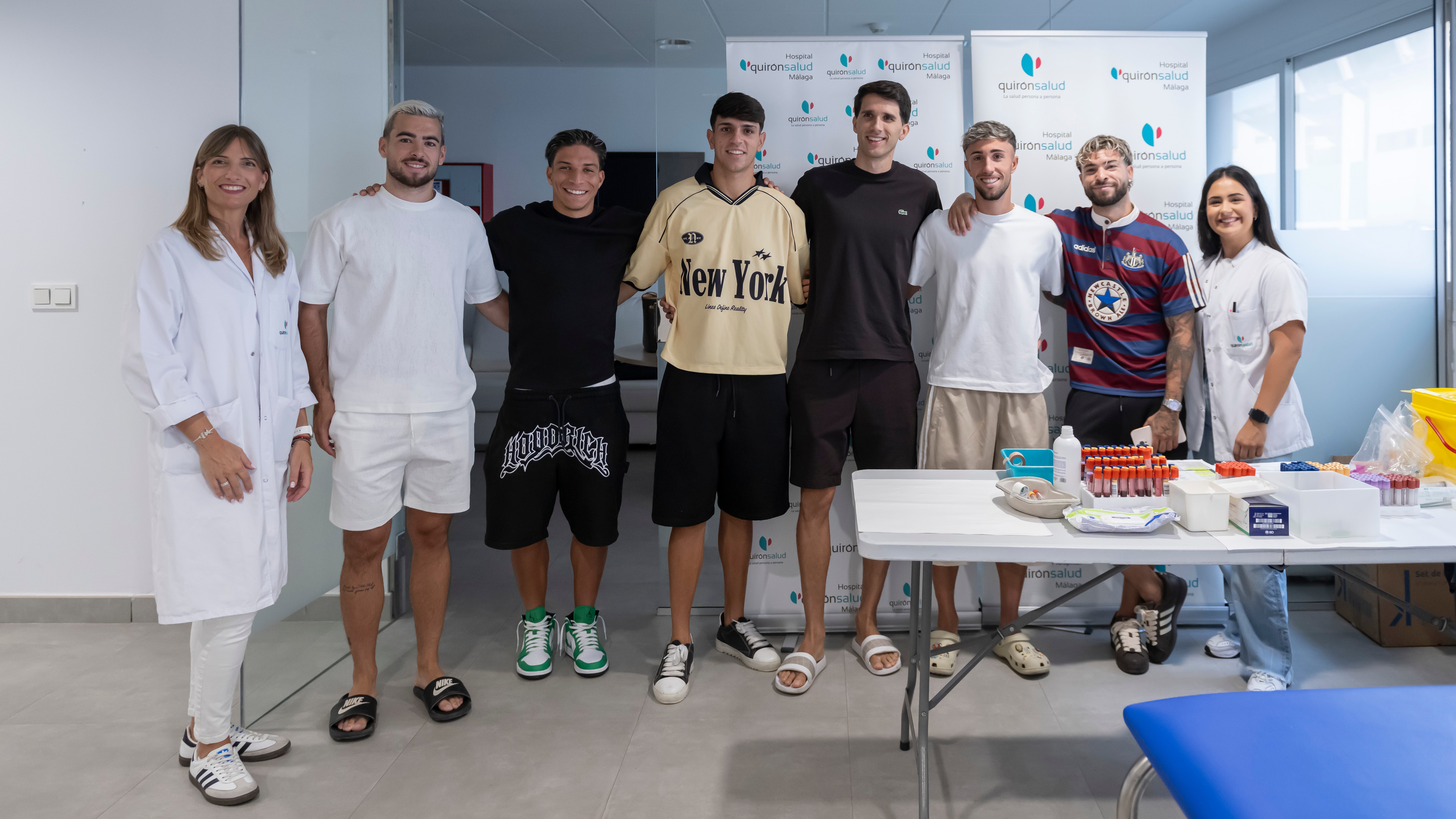 Los jugadores del Málaga CF se someten a una analítica completa con Quirónsalud Málaga como cierre de los reconocimientos de pretemporada Los jugadores del Málaga CF se someten a una analítica completa con Quirónsalud Málaga como cierre de los reconocimientos de pretemporada