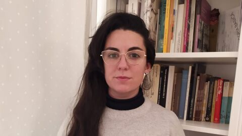 La historiadora y administrativa Marta López Orrios en la Cadena de Teruel