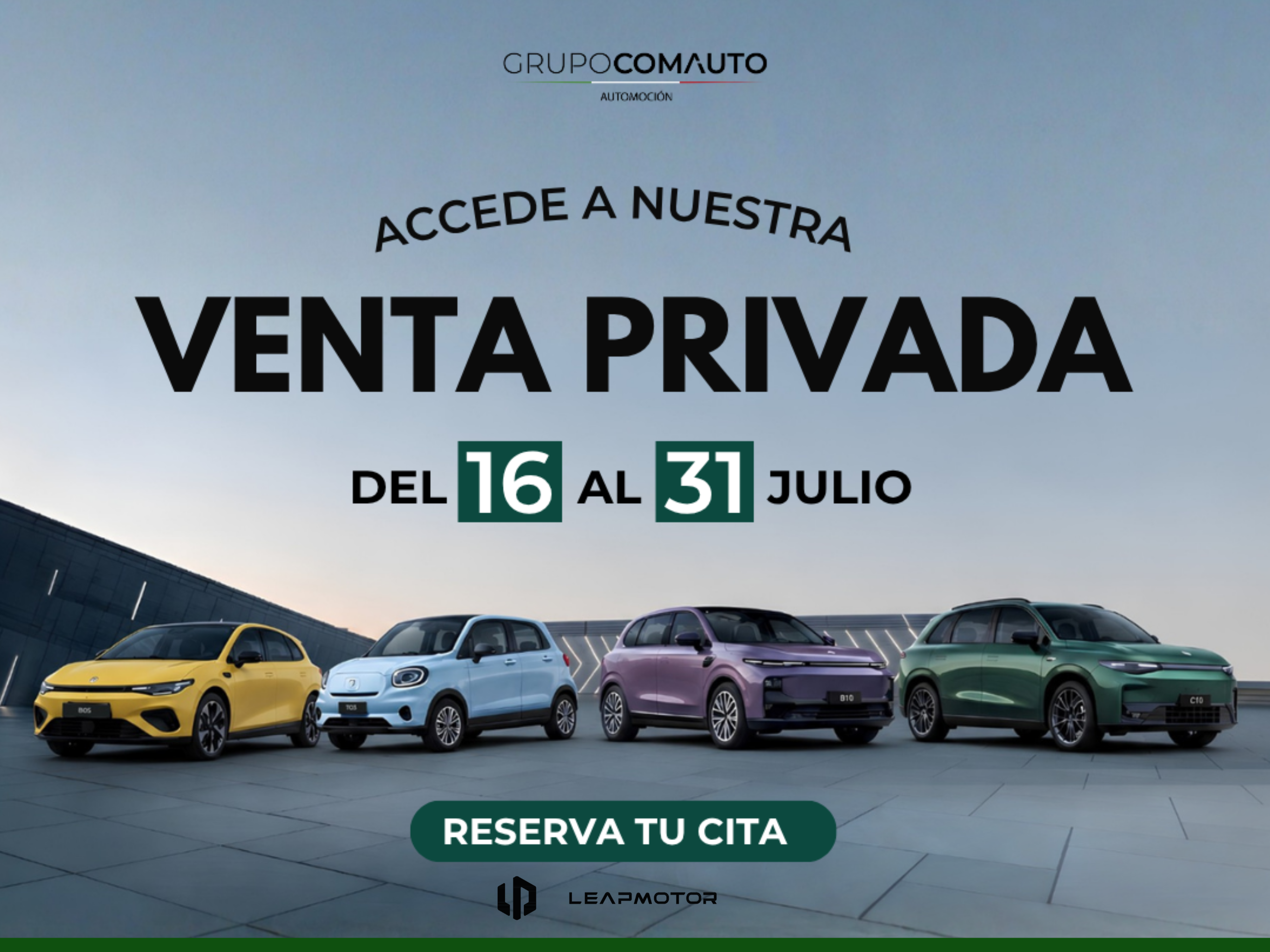 Grupo Comauto Automoción acerca la movilidad eléctrica a Castellón con una venta privada de Leapmotor Grupo Comauto Automoción acerca la movilidad eléctrica a Castellón con una venta privada de Leapmotor