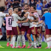 Los jugadores de la Selección celebran el pase a la final del Mundial. Los jugadores de la Selección celebran el pase a la final del Mundial.