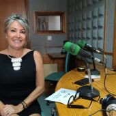 Nuria Moreno en los estudios de Onda Cero Ibiza y Formentera
