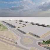 Simulación de la ampliación que se proyecta para el parque empresarial de Elche.