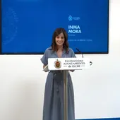 Inma Mora, portavoz de la Junta de Gobierno Local del Ayuntamiento de Elche. Inma Mora, portavoz de la Junta de Gobierno Local del Ayuntamiento de Elche.