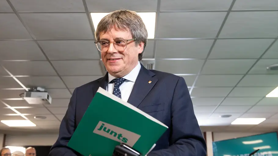 El presidente de Junts, Carles Puigdemont El presidente de Junts, Carles Puigdemont