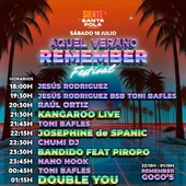 Este sábado 18 Remember Festival en Siente Santa Pola XP Este sábado 18 Remember Festival en Siente Santa Pola XP