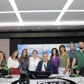 El equipo de informativos de Más de uno formado por Rubén Bartolomé, Miguel Ondarreta, Jessica de Jesús, Jessica Pascual, Ana de Gracia, Paula Domínguez, Pablo Sánchez Olmos, Fran Montes, Mamen Rodríguez Sastre y Laura Lorenzo